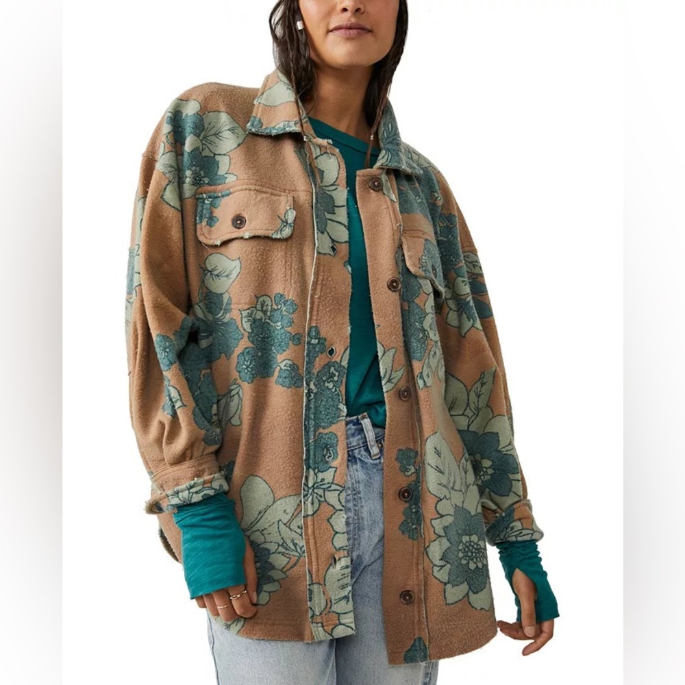 Free People Printed Ruby Jacket Size Small X-Large NWT